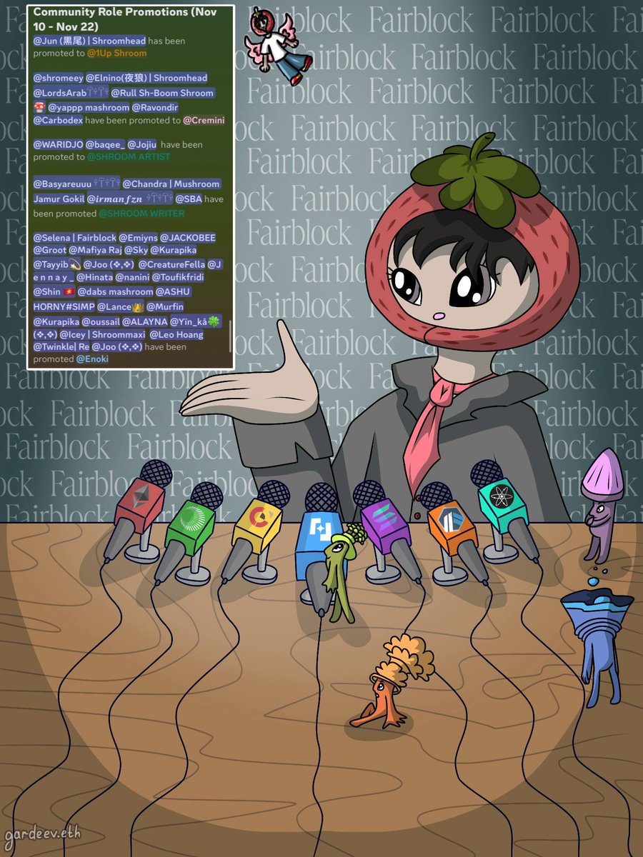 MiCryptoMe's tweet image. Community  Promotions (Nov 10 - Nov 22)
@crispzlegion  
Congratulations on your roles!! 
Keep going, create, build, and together we are making  history!!    
GFAIRY GFAIRY GFAIRY GFAIRY GFAIRY GFAIRY 
     
WELCOME @0xfairblock 
Let&apos;s congratulate everyone! 👇