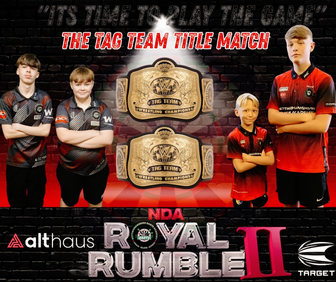 Nottsdarts180's tweet photo. 🎯 What a Line up🎯

The NDA Royal Rumble 2026 🔥

#Rumble2026 #ItsTimeToPlayTheGame #TeamTarget

@AlthausDigital @CharlieMurphy50 @TargetDarts @jackpot180 @OfficialPDC @MattPorter_PDC @matchroomsport @LukeTheNuke180 @sbunting180 @lukeh180 @anonymous_darts https://t.co/mXWJeolZqT