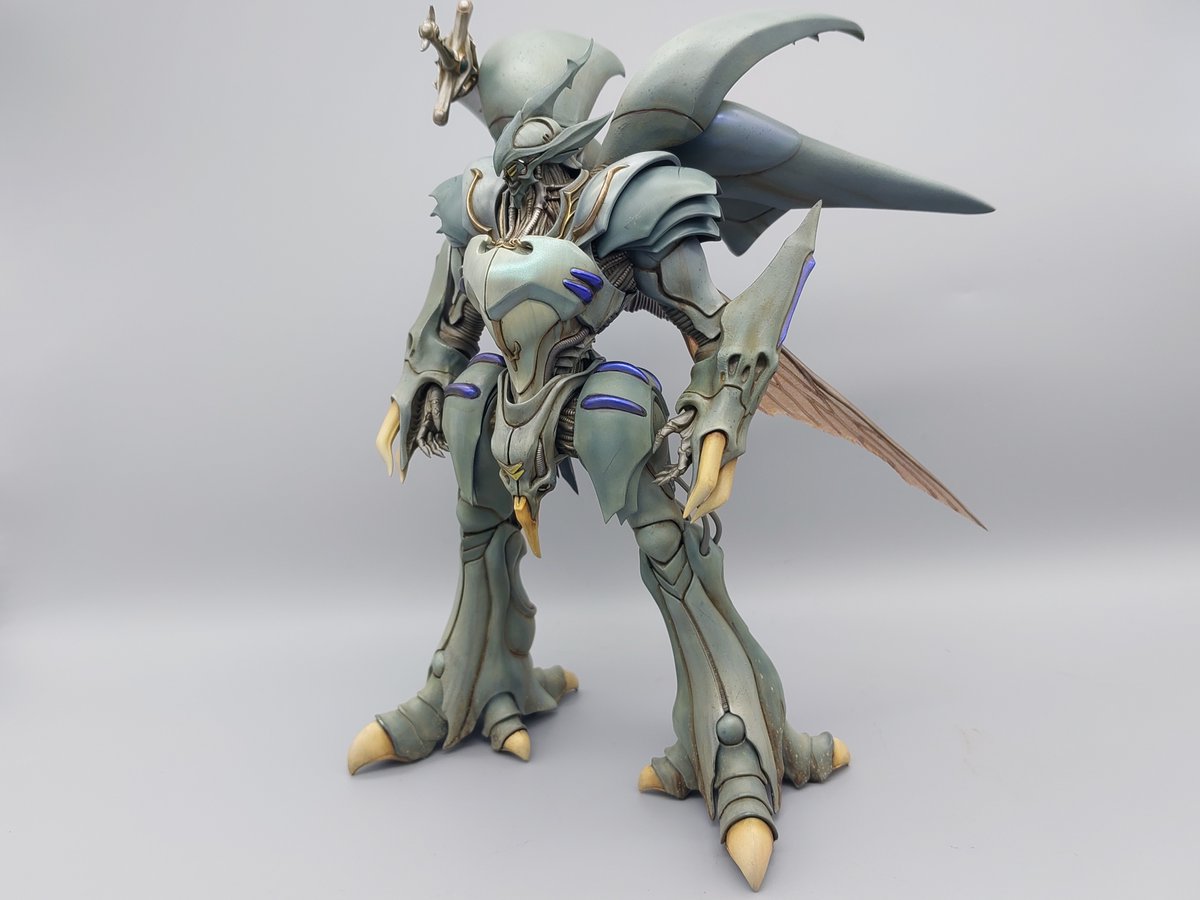 dagored00's tweet image. #レミュルのザクっとラジオ
アニメ聖戦士ダンバイン スピンオフ 「オーラファンタズム」よりオーラバトラー ヴェルビンを製作しました。
PLAMAX製のキットの出来は素晴らしく、固定ポーズならではのディテールとプロポーションは最高の一言。…