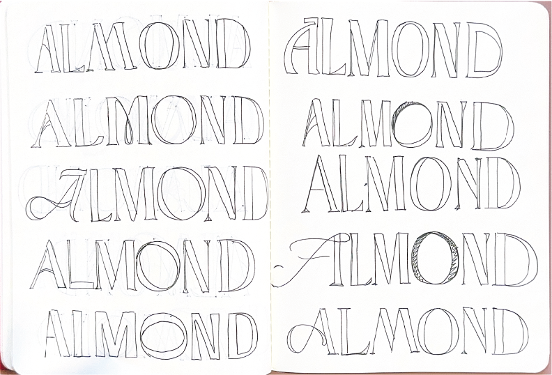 Royaldstudio's tweet image. Early sketch explorations for ALMOND — shaping the visual identity through hand-drawn lines, soft forms, and the boutique essence of the brand. Every idea starts here. ✏️✨

سكتشات أولية لمشروع ALMOND — رسم اليد وخطوط بسيطة تُشكّل جوهر العلامة وهوية البوتيك من بدايتها.