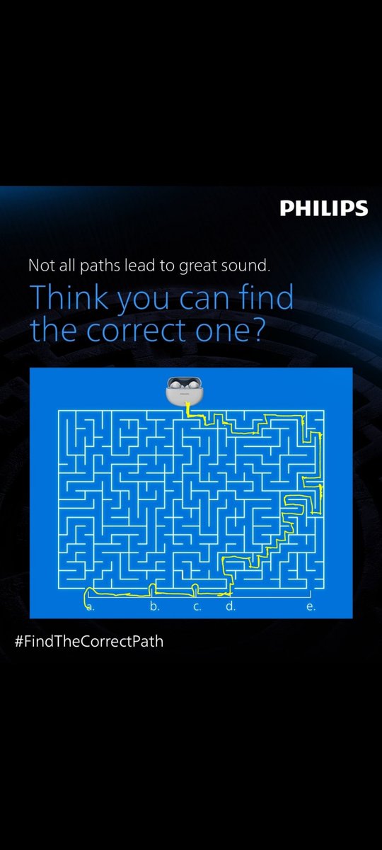 stopthestart's tweet photo. @PhilipsSoundIN Path "a"
#FindTheCorrectPath
@PhilipsSoundIN
Tagging,
@Ramprasad43
@promisingace
@SusmitaBN
@Kinjal__01
@Acharyaempire
@Manab_m3 https://t.co/BJ3hCnnKZQ