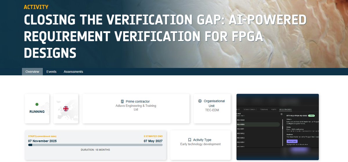 ATaylorFPGA's tweet image. Like many I have been looking at AI and how we can use in the development flow. In co-operation with Japeto, we have been developing a solution to use AI to verify requirements have been correctly implemented in our RTL. 

This provides a spotlight which can be used for debugging…