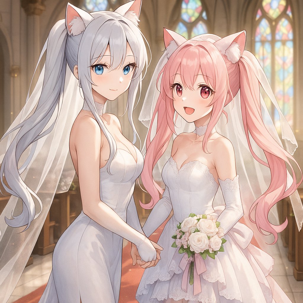 おねんねあーと 良い夫婦の日 良いツインテールの日 良いにゃんにゃん