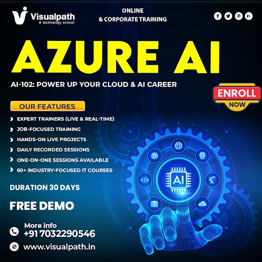 KLvisualpath99's tweet image. 🚀 Advance Your Future with VisualPath – Azure AI Online Training (AI-102)! 
🎓 Join the FREE Live Demo – Seats Filling Fast!
☎️ Call/WhatsApp: +91-7032290546
🌐 Learn More: visualpath.in/azure-ai-onlin…
@VisualpathPro #AI102 #AItools #AI #MicrosoftLearn #AzureAI #MachineLearning #job
