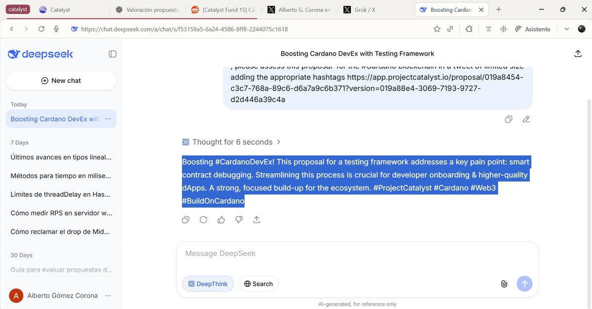 AGoCorona's tweet image. Boosting #CardanoDevEx! This proposal for a testing framework addresses a key pain point: smart contract debugging. Streamlining this process is crucial for developer onboarding &amp;amp; higher-quality dApps. A strong, focused build-up for the ecosystem. #ProjectCatalyst #Cardano #Web3