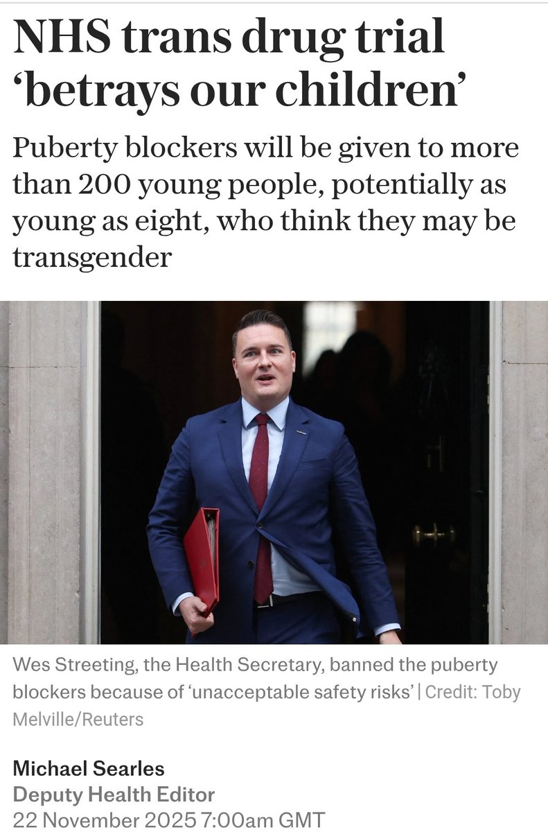 NHS trans drug trial ‘betrays our children’
Bonkers: While researchers running the trial acknowledged that children faced potential harm in their cognitive and sexual development, they claimed the risks of not prescribing the drugs could include depression and self-harm.
