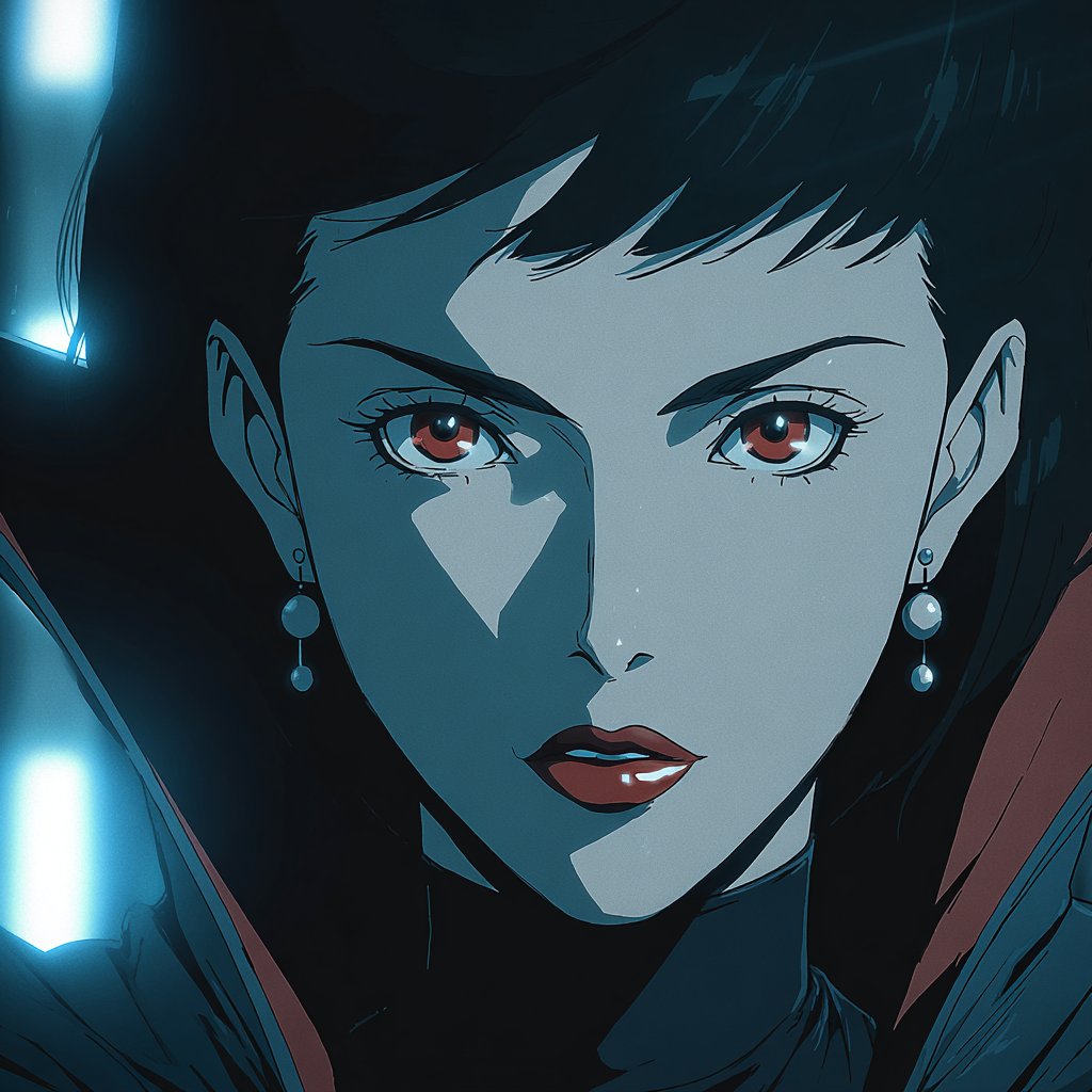 Neo retro anime portraits