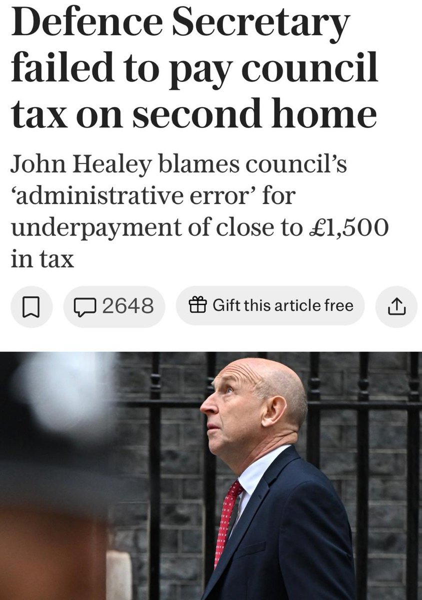BethanyMiles__'s tweet image. What do all Labour MPs have in common? Tax evasion.

MP John Healey has failed to pay council tax on second home.

And they have the nerve to blame it on administrative errors! Will they ever be held accountable?

#LabourOut #LabourLies #LabourLiars