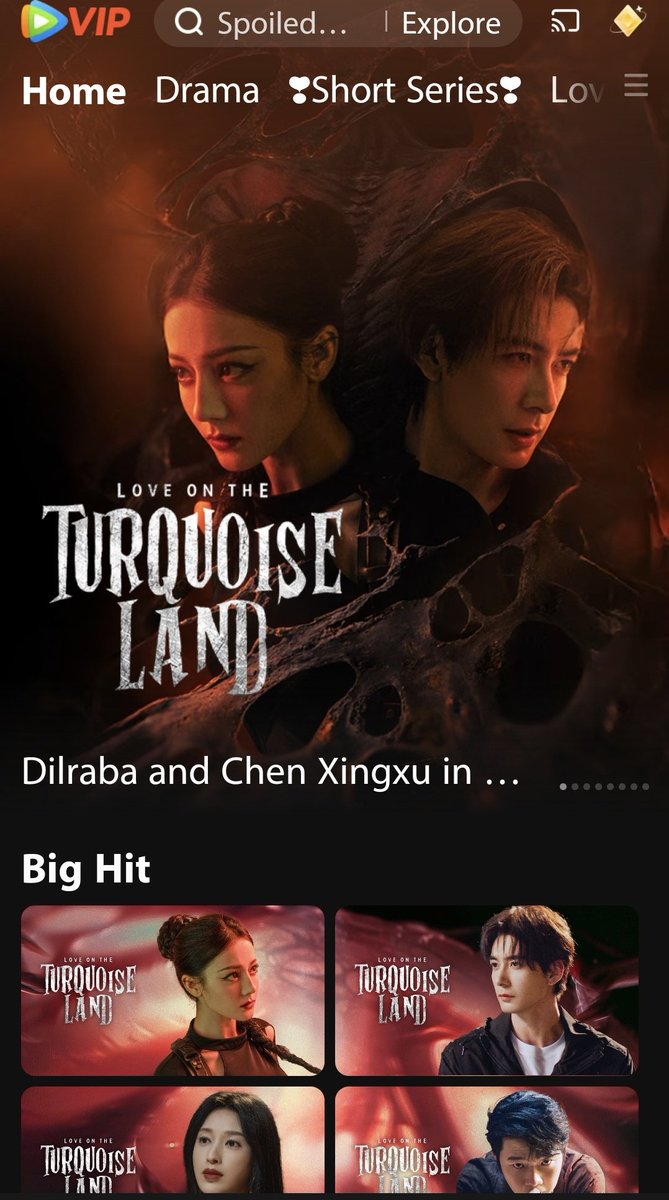Yay!! It premiered already!
 4 episodes are now available on <a href="/WeTVOfficial/">WeTV.Official</a>
 #LoveInTheTurquoiseLand 
#Dilraba #ChenXingxu