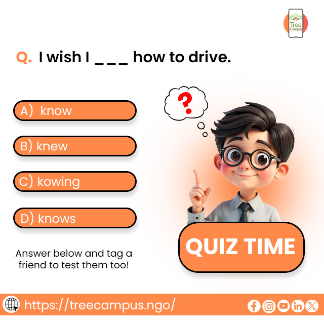 Treecampus1's tweet image. Do You Know the Right Answer? Test Your Grammar!

Ready for a quick English test? 🤓

📲 Download the Treecampus App today and start learning English for FREE!

👉 Website: treecampus.ngo
👉 App Link: play.google.com/store/apps/det…

#treecampus #englishquiz #grammarquiz