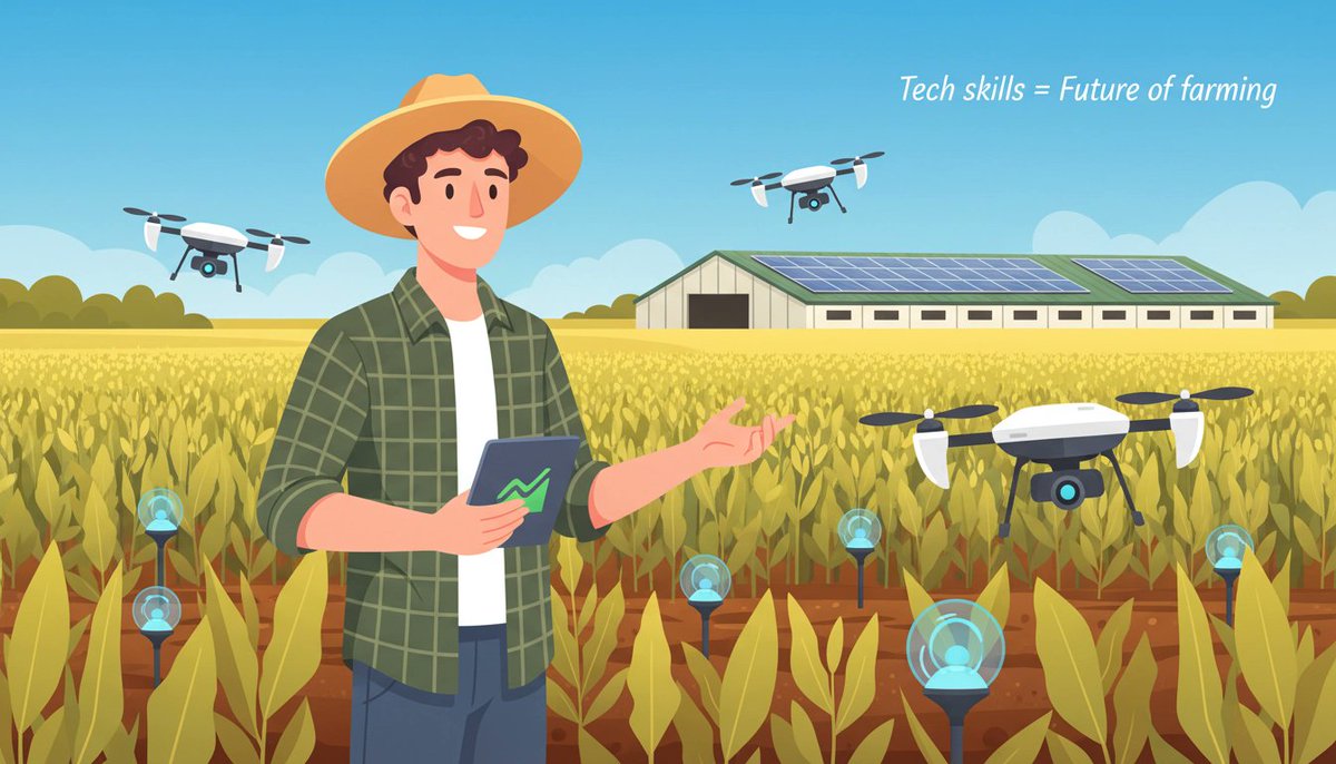 Questr_us's tweet image. Farming know-how matters, but tech skills keep you competitive. The future of ag is tech-savvy farmers! Shoutout to ROOST for training tomorrow’s leaders. Learn more: questr.us #agtech #precisionagtech #precisionagriculture #automation #farmautomation