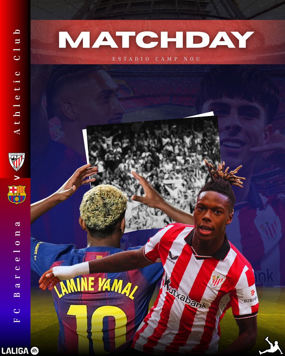 AgenteLibre_dig's tweet image. 🦁 𝐌𝐀𝐓𝐂𝐇𝐃𝐀𝐘

⚔ #BarcelonaAthletic
🏟 Estadio Camp Nou
📅 Sábado 22 de noviembre - Jornada 14 - @laliga
⏰ 16:15h