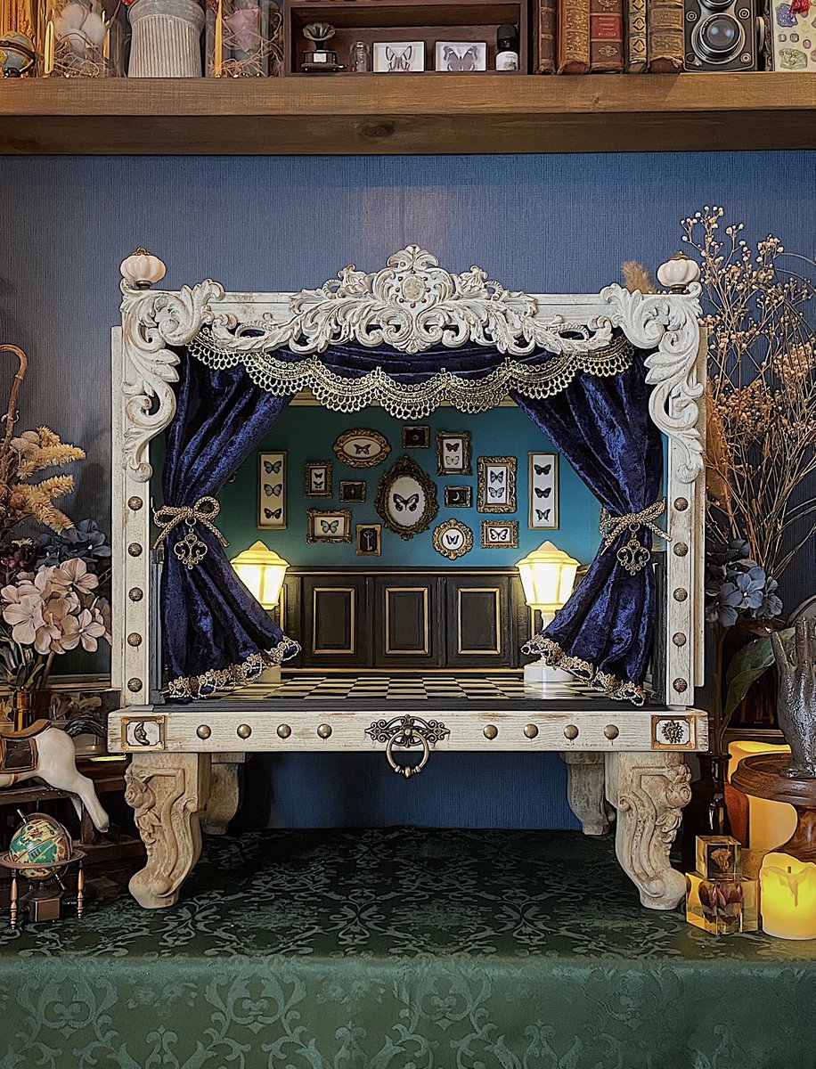 人形劇の舞台 アンティークドールハウス 劇場型ドールハウス（オーダー