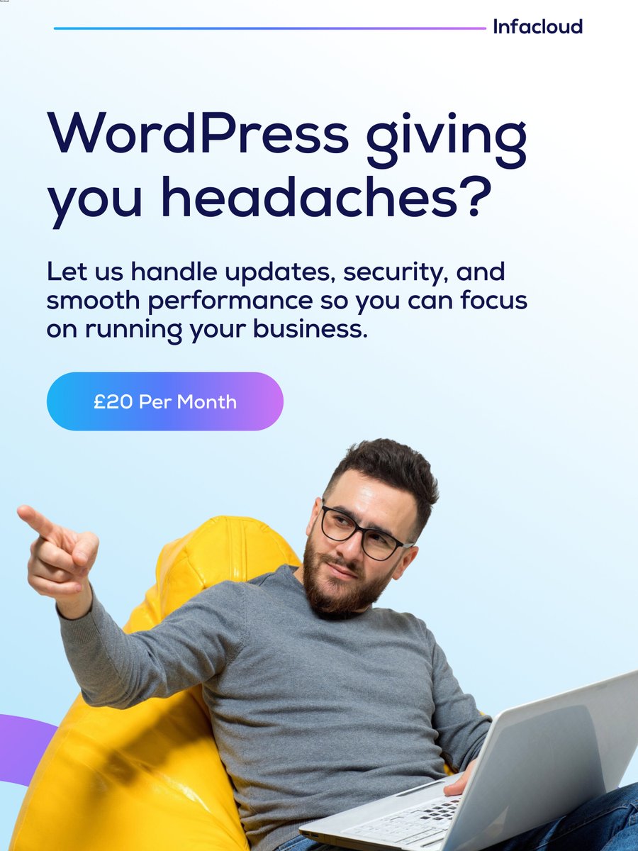 infacloud's tweet image. WordPress giving you headaches?

Let us handle updates, security, and smooth performance
so you can focus on running your business.

🌐 infacloud.com
📧 support@infacloud.com
📱 WhatsApp: 07356233281

#WordPressSupport #WebsiteMaintenance #InfaCloud #BusinessSupport #UK