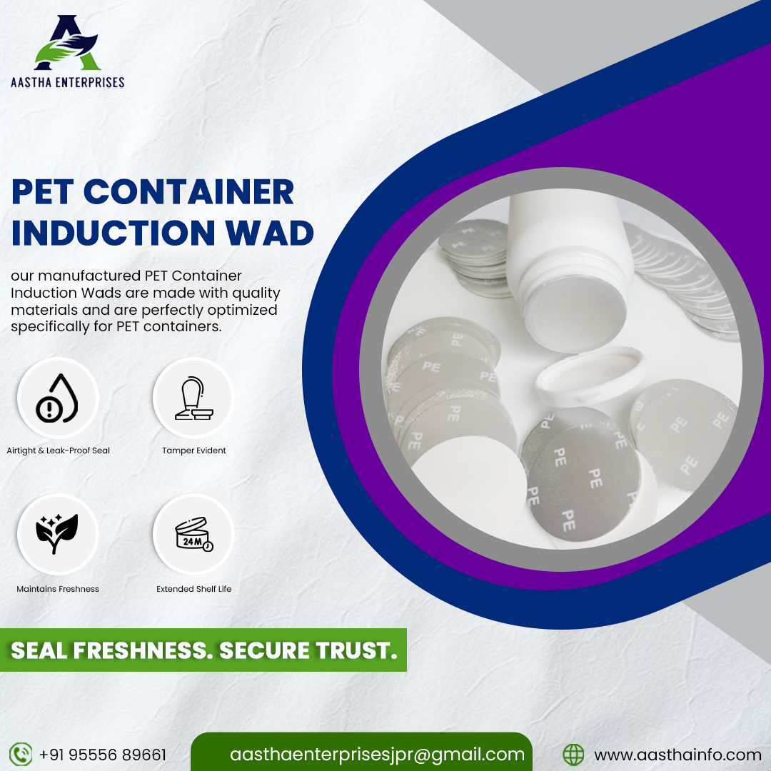 Aasthainfo's tweet image. Seal Freshness. Secure Trust.
Upgrade your PET containers with high-quality induction wads designed for airtight protection. Choose Aastha Enterprises.
📞 95556 89661
🌐 aasthainfo.com

#AasthaEnterprises #InductionWad #PETContainers #PackagingSolutions #LeakProofSeal