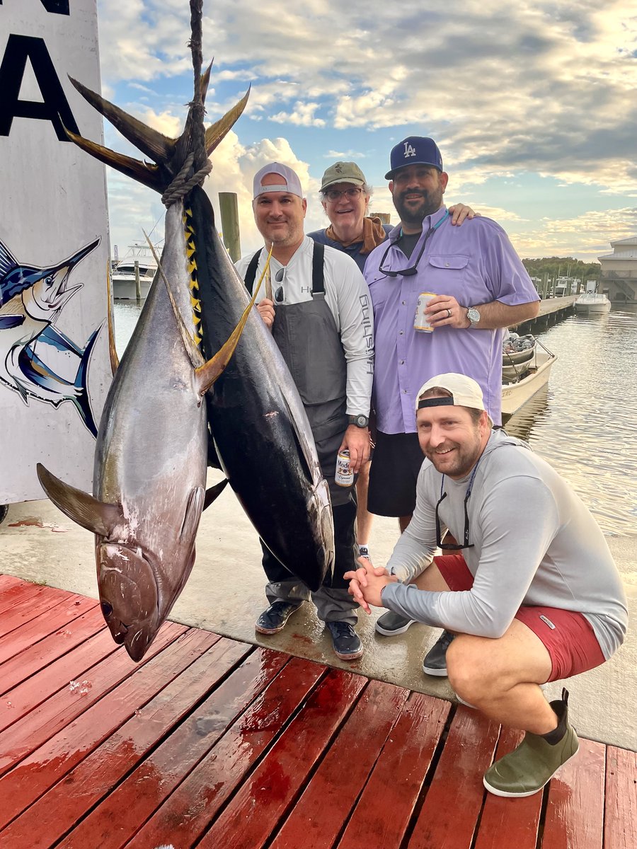 DPMSSC's tweet photo. 🎣💥 Big Yellowfin hitting the deck in Venice, LA!
The crew hammered a pair of studs with Super Strike Charters — the offshore bite is on fire right now. 🔥🐟
Book your trip and get in on the action!
📞 985-640-0772
#VeniceLA #YellowfinTuna #OffshoreFishing #SuperStrikeCharters https://t.co/hKXHRfumgA