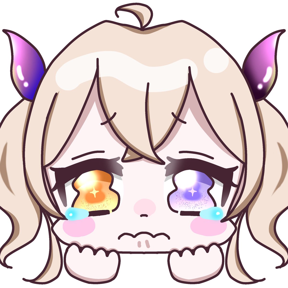 スタンプ依頼でちーーー❣️❣️

ツノ上手くね！！！？

 #イラスト依頼受付中 まってます❤︎
 #わーるど画力