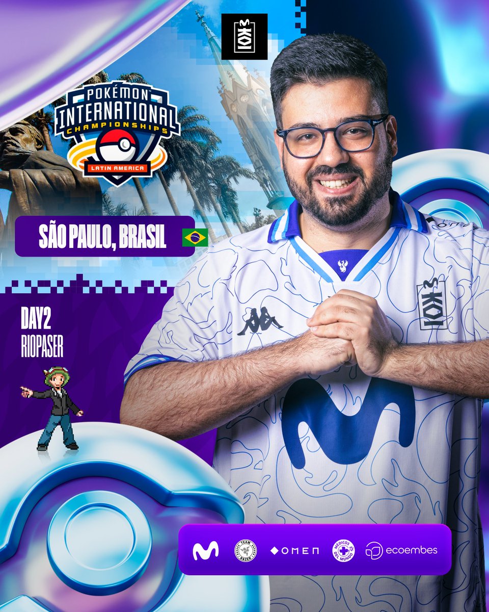DÍA 2 DEL INTERNACIONAL DE BRASIL 🇧🇷

Hoy <a href="/riopaser/">Eric Rios</a> se juega ir a la final del LAIC 2026.

Se viene día disfrutón de Pokémon.

#goMKOI #MKOIWIN