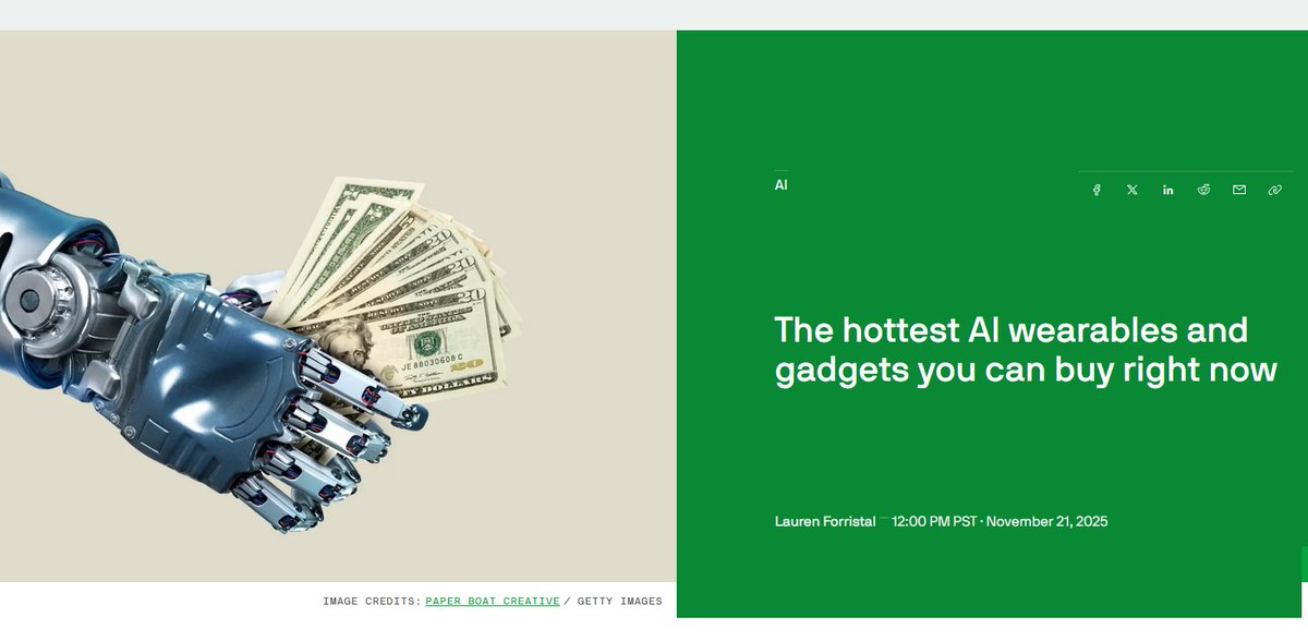 AnkBir1266's tweet image. Vous aimez l&apos;IA ? Vous voulez en porter sur vous ?
techcrunch.com/2025/11/21/the…