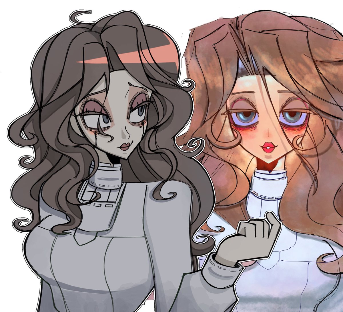 RoseWateeer's tweet image. &quot;I LOVE LOVE LOVE LOVE UR ART!! Could you maybe draw Ada🥺🥺&quot; -&amp;gt; some adas rosewat3rr.straw.page