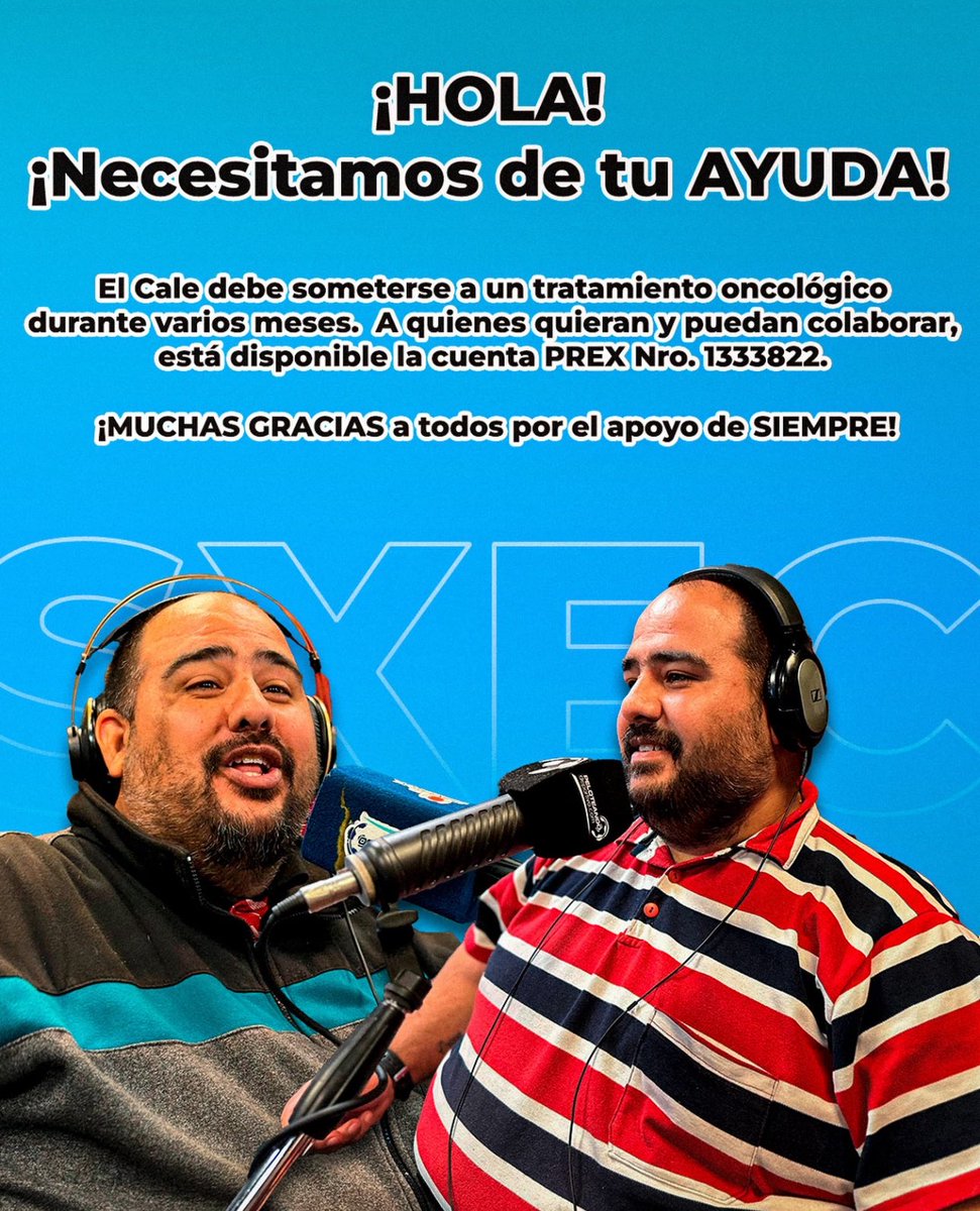 El querido <a href="/CaleSanchez17/">𝐂𝐡𝐫𝐢𝐬𝐭𝐢𝐚𝐧 “𝐂𝐚𝐥𝐞” 𝐒𝐚́𝐧𝐜𝐡𝐞𝐳</a> va a dar la batalla y nos necesita. 
Un gran tipo integrante del equipo de Alberto Kesman en Universal.