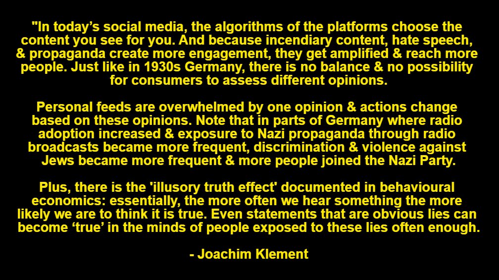 docrussjackson's tweet image. Good regulation can reduce manipulation (e.g. bots, astroturfing, algorithmic amplification) AND protect controversial speech. The goal is authenticity of voice and accountability: free expression only matters if it&apos;s real people sharing informed opnions.

x.com/docrussjackson…
