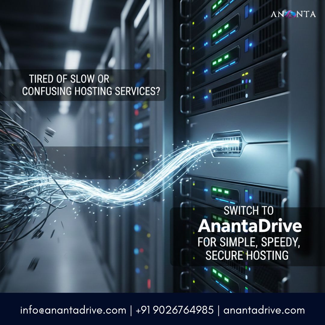 anantadrive's tweet image. Give your website the performance it deserves⚡🌐 With Ananta Drive’s secure, reliable, and lightning-fast hosting, your online presence stays strong 24/7🔒🚀 Build confidently and grow without limits

#AnantaDrive #WebsiteHosting #WebSolutions #FastHosting #SecureHosting