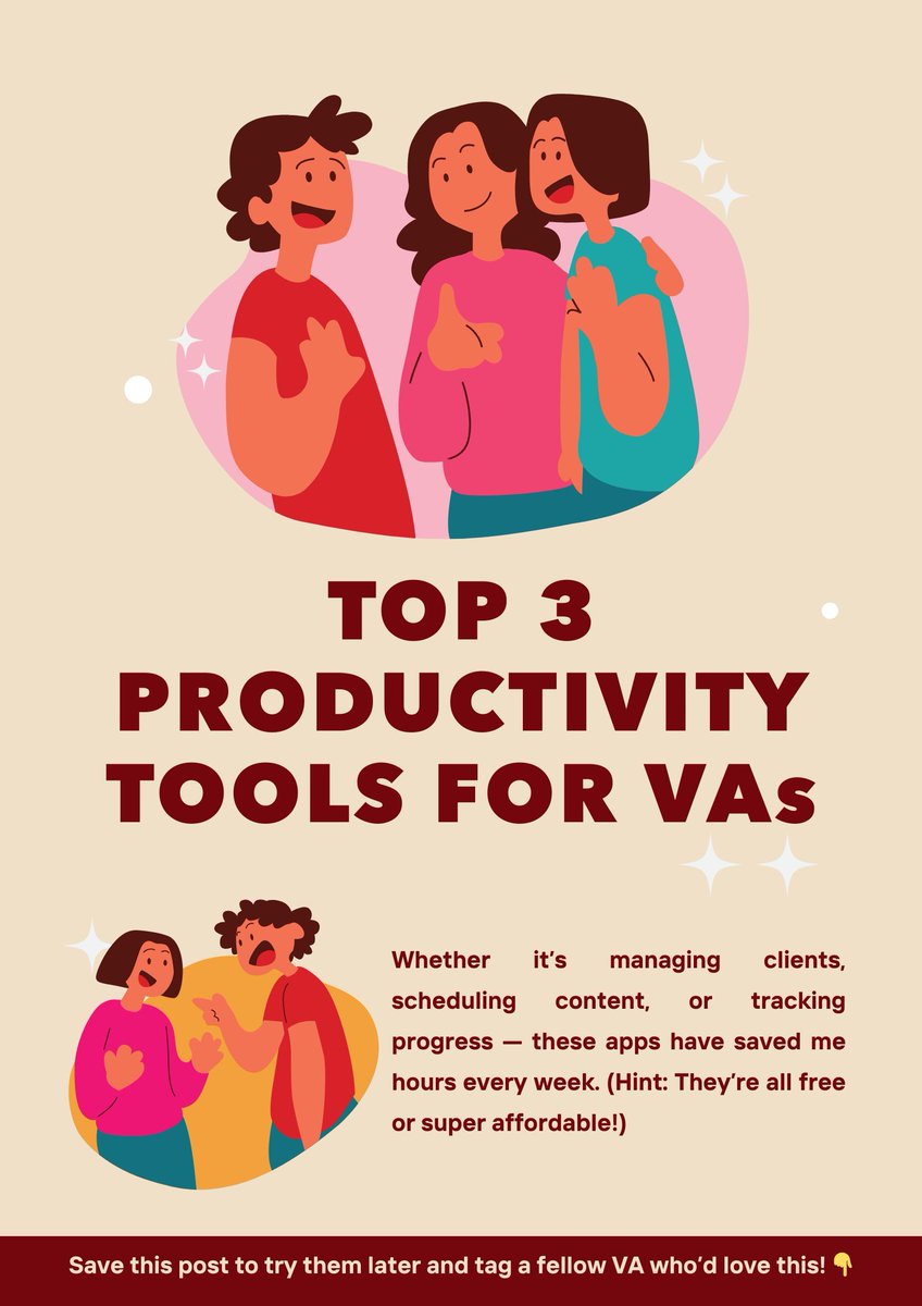 Rchvd__'s tweet image. Want to work smarter, not harder? These 3 tools keep me on top of everything. 🛠️ 

#ProductivityTools #VirtualAssistantTips #FreelanceLife