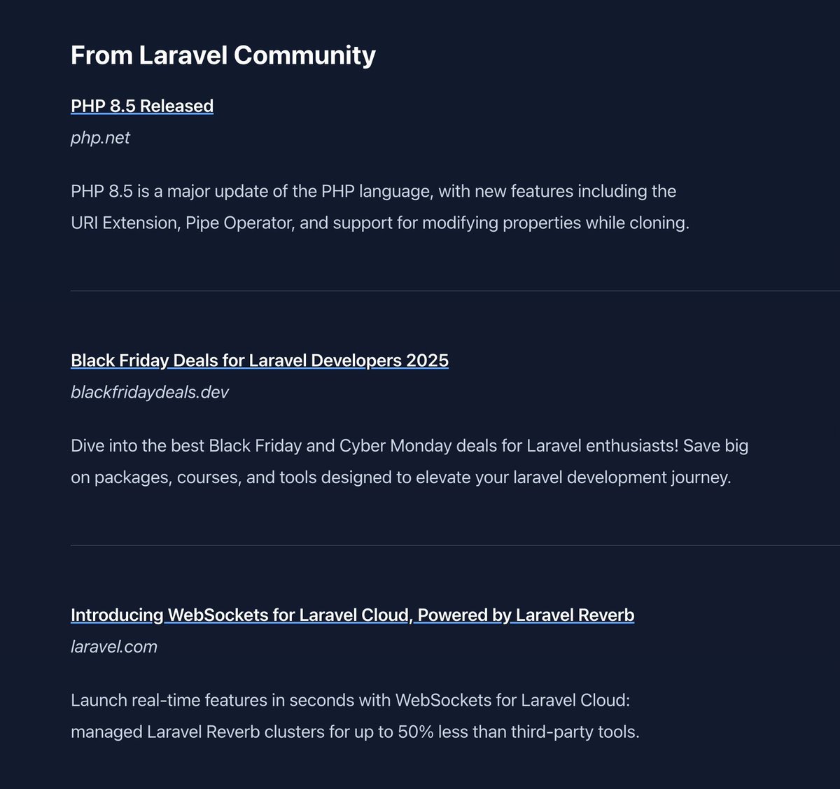 Esta semana en Laravel: Curso gratuito sobre IA, mercado laboral en PHP y más de 30 enlaces https://t.co/b1hnejhBEM

 Mi
