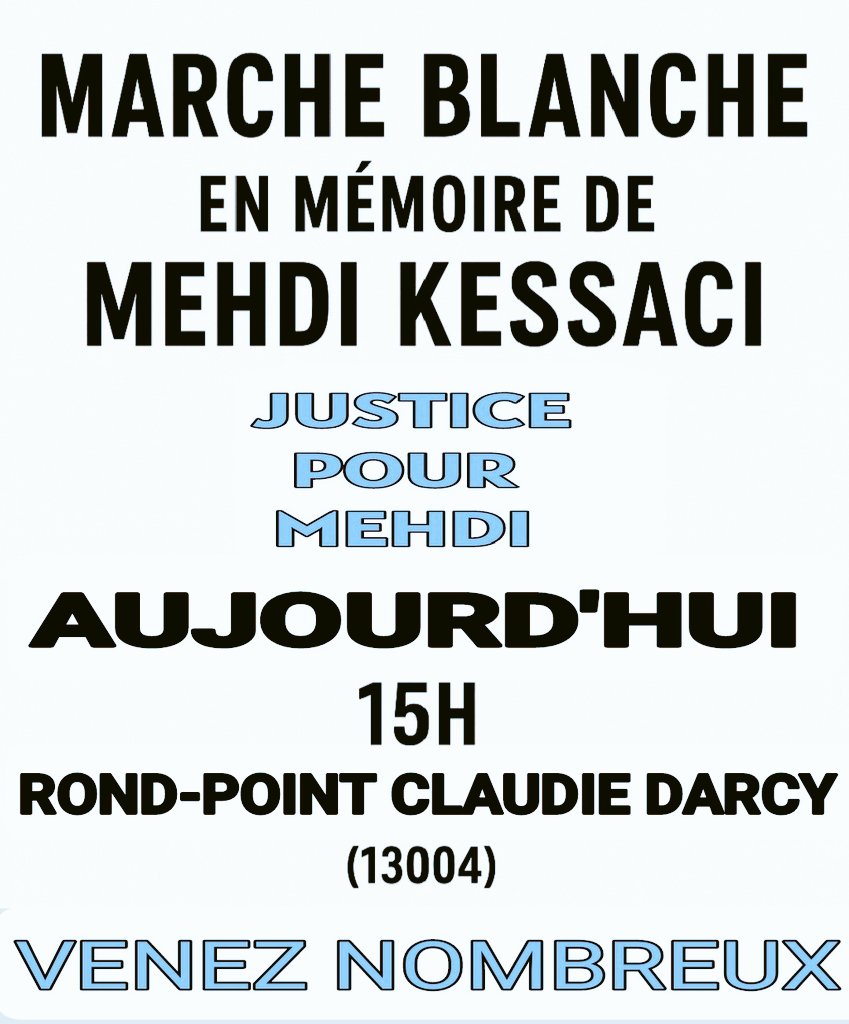 #JusticePourMehdi   #Marseille