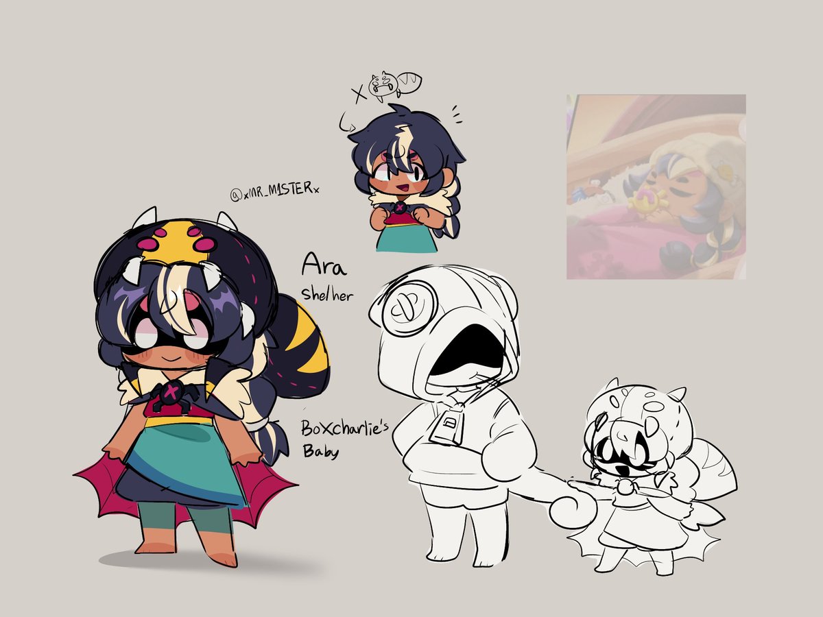 xMR_M1STERx's tweet image. If Bo and Charlie&apos;s baby looked like this...🤔
#BrawlStars #BrawlStarsArt