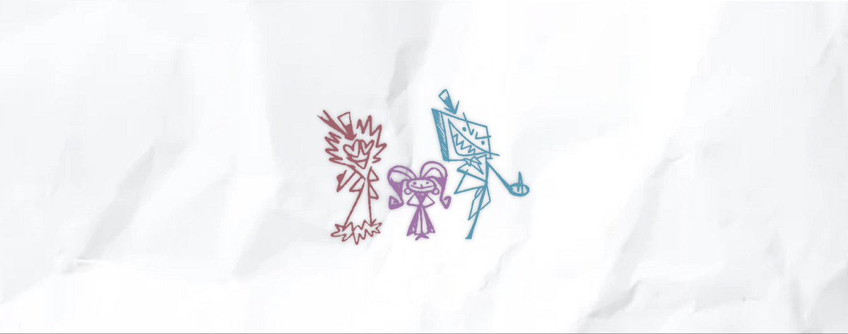 작중에 나온 낙서들 헤더용으로 편집해 올립니다✍️
전체 멤버, 호텔조, 오버로드조, V들 총 4종 
자유롭게 사용해 주세요!

#HazbinHotel