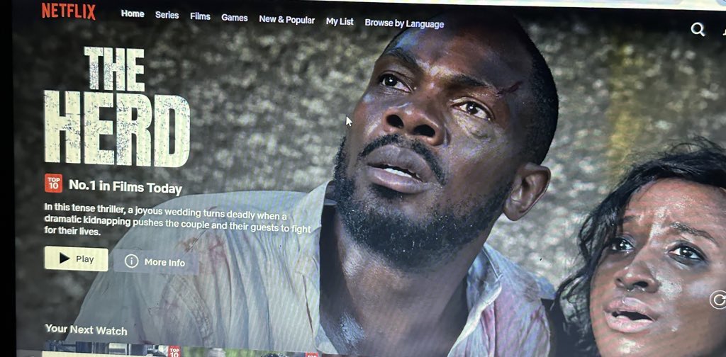 Mubarack_Umar's tweet image. I watched “The Herd” on Netflix, currently at No. 1 in Nigeria—and all I can say is this: it is a cinematic masterpiece. The storyline, the plot twists, the pacing… everything was brilliantly executed. If I have one thing to criticize, it’s the characterization. Some of the…