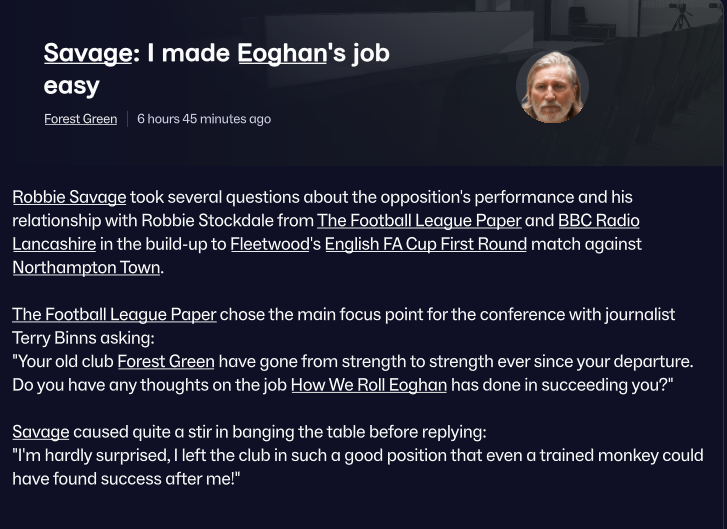 HowWeRollEoghan's tweet photo. There was absolutely no need for this @RobbieSavage8, "a trained monkey" was harsh.  Just a young manager trying to make his way in the game. 
#footballmanager26 https://t.co/NJXdiDr8IJ