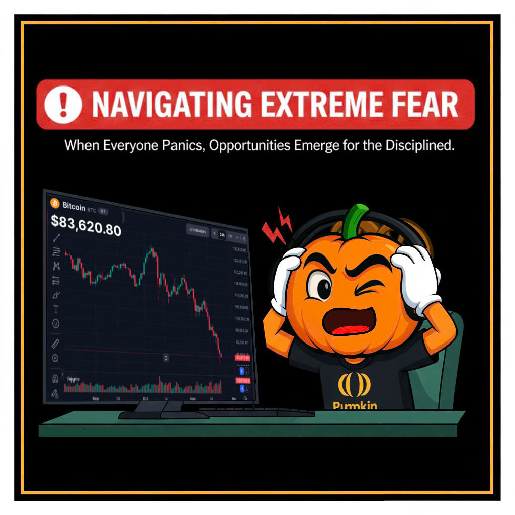 Pumpkin_global's tweet image. The market is deep in Extreme Fear.
Price whips, sentiment collapses, liquidity fractures.
Most traders freeze.
Pumpkin traders break it down. 🧵⤵️