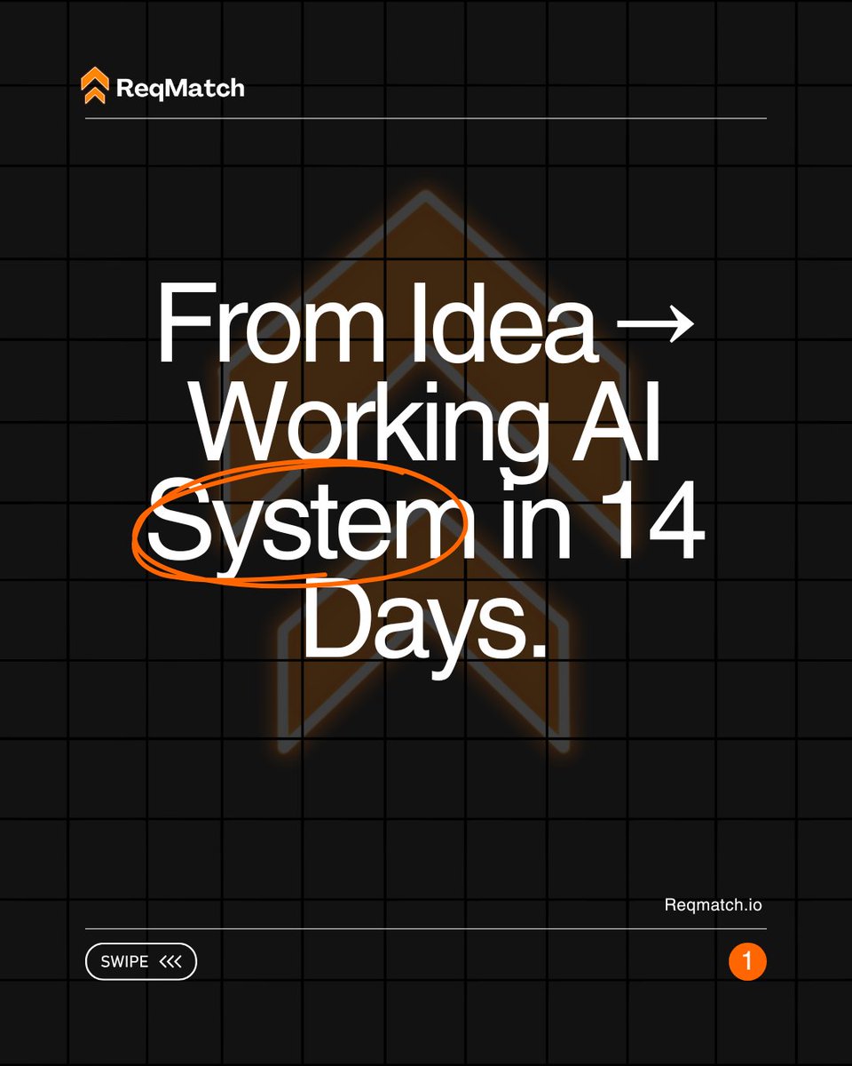 ReqMatchio's tweet image. Speed is the new unfair advantage.
We build, launch &amp;amp; refine AI systems in 14 days — not 8 weeks.
Tech &amp;amp; eCom in SG + UAE need velocity.
We deliver it.

Hashtags:
#AIAutomation #RapidExecution #BuildFast #14DayCycle #TechOps
