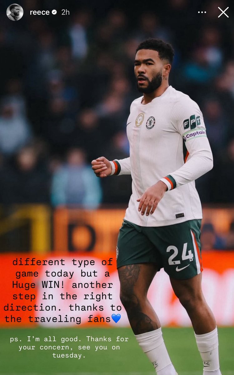 CFCPys's tweet image. Captain Reece is all good and ready for Barca