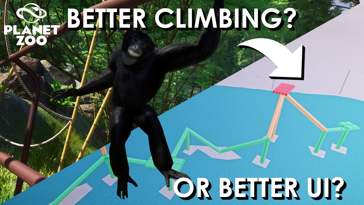 In today's video about <a href="/PlanetZooGame/">Planet Zoo</a>'s sequel we'll talk about the climbing system!

Want to know what improvements it needs #planetzoo2? 👀

youtu.be/t6Sauy0NjTY