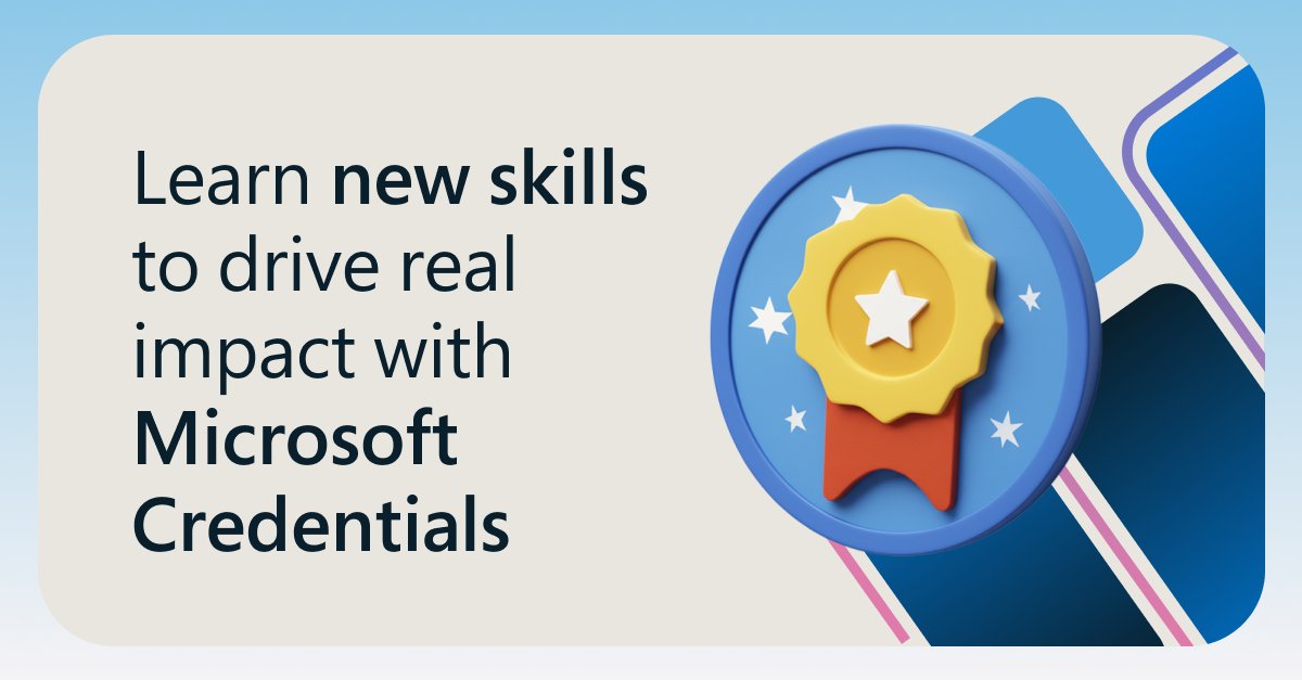 MicrosoftLearn's tweet image. Ready to prove your skills? 🏅 Earn verified, shareable badges with Microsoft Applied Skills. → msft.it/6017tpiH7