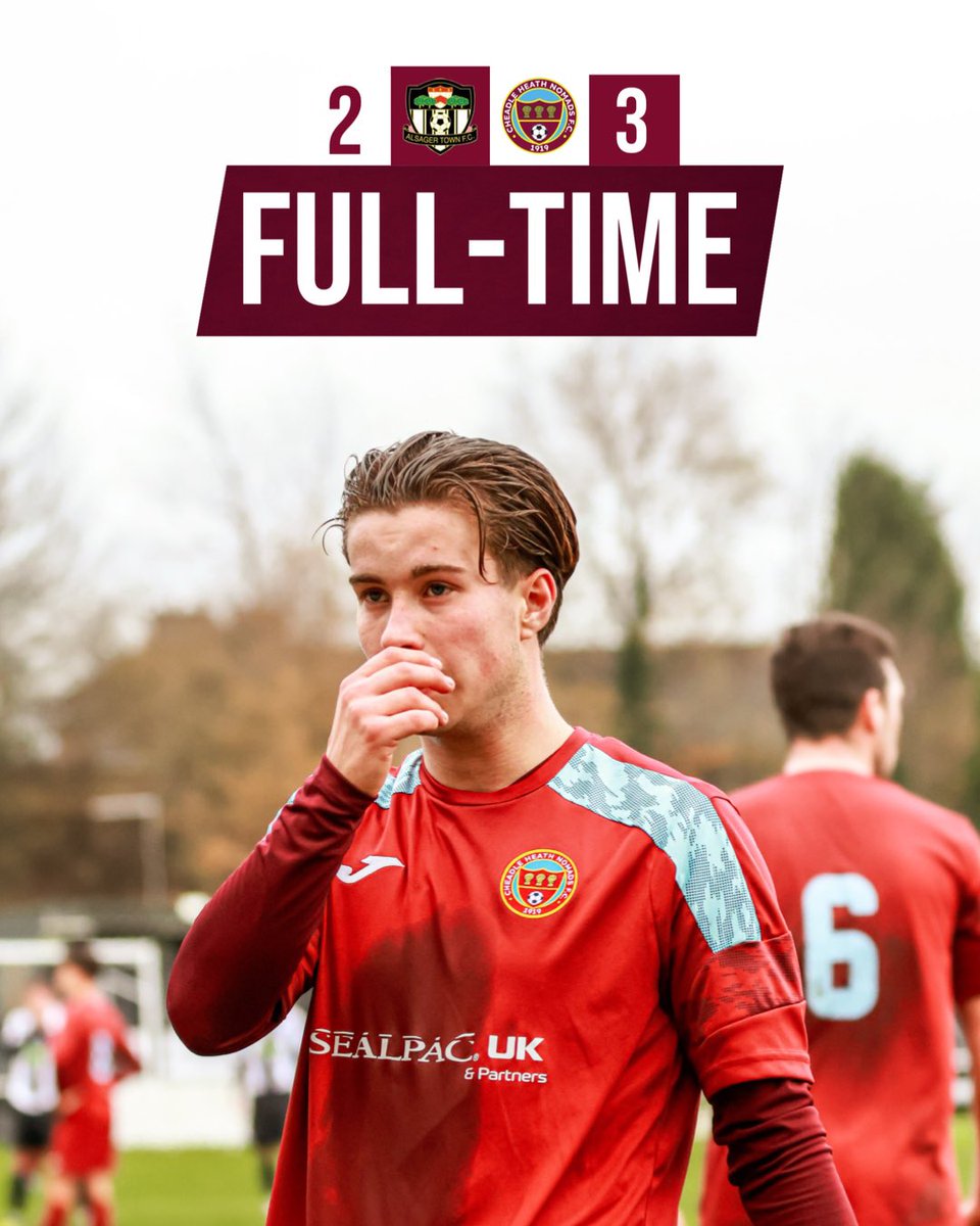 ⏱️90’ | FULL-TIME

A brace from Ryan and a goal from Lewis seal the win as we take all three points on the road!

<a href="/alsagertown_fc/">Alsager Town</a> 2-3 <a href="/CheadleNomads/">Cheadle Heath Nomads</a> 

#WeAreNomads | <a href="/nwcfl/">The NWCFL ⚽️</a> | <a href="/NWCFLScores/">NWCFL Scores</a>