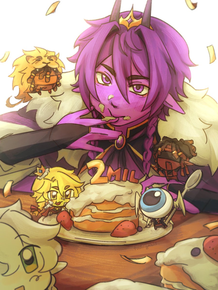 tadoyakis's tweet image. Congrats on 2 million!! ( ´ ▽ ` )ﾉ #wemmbufanart