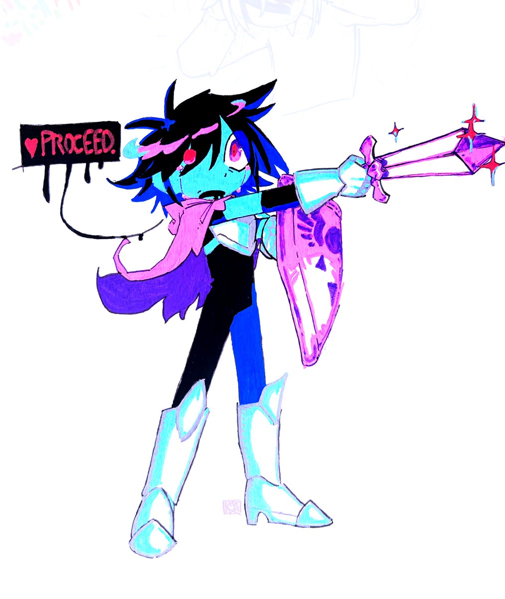 PepPixel's tweet photo. Kris art I’ve been delaying posting for forever!! I feel like I started the main painting like 2 months ago and I’ve just been sitting on it and adjusting it for forever, and I’m done messing w it!!! Have Kris art! 
#deltarune #deltarunefanart https://t.co/sndqb1UJvv