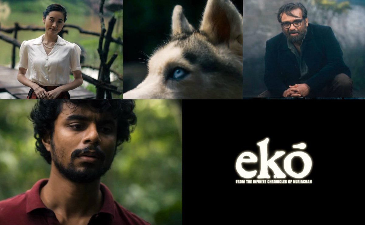 TheLeapKandula's tweet photo. #EKO is EK aur beautiful forest film from Malayalam after Kishkinda Kaandam coming from the same director 😀 This film with Dogs, embarks well and slowly unfolds the mystery in a brilliant way 👏 With astounding sound design and BGM, it gives you an immersive experience ❤️ Go for it if you like films like #KishkindhaKaandam 👍