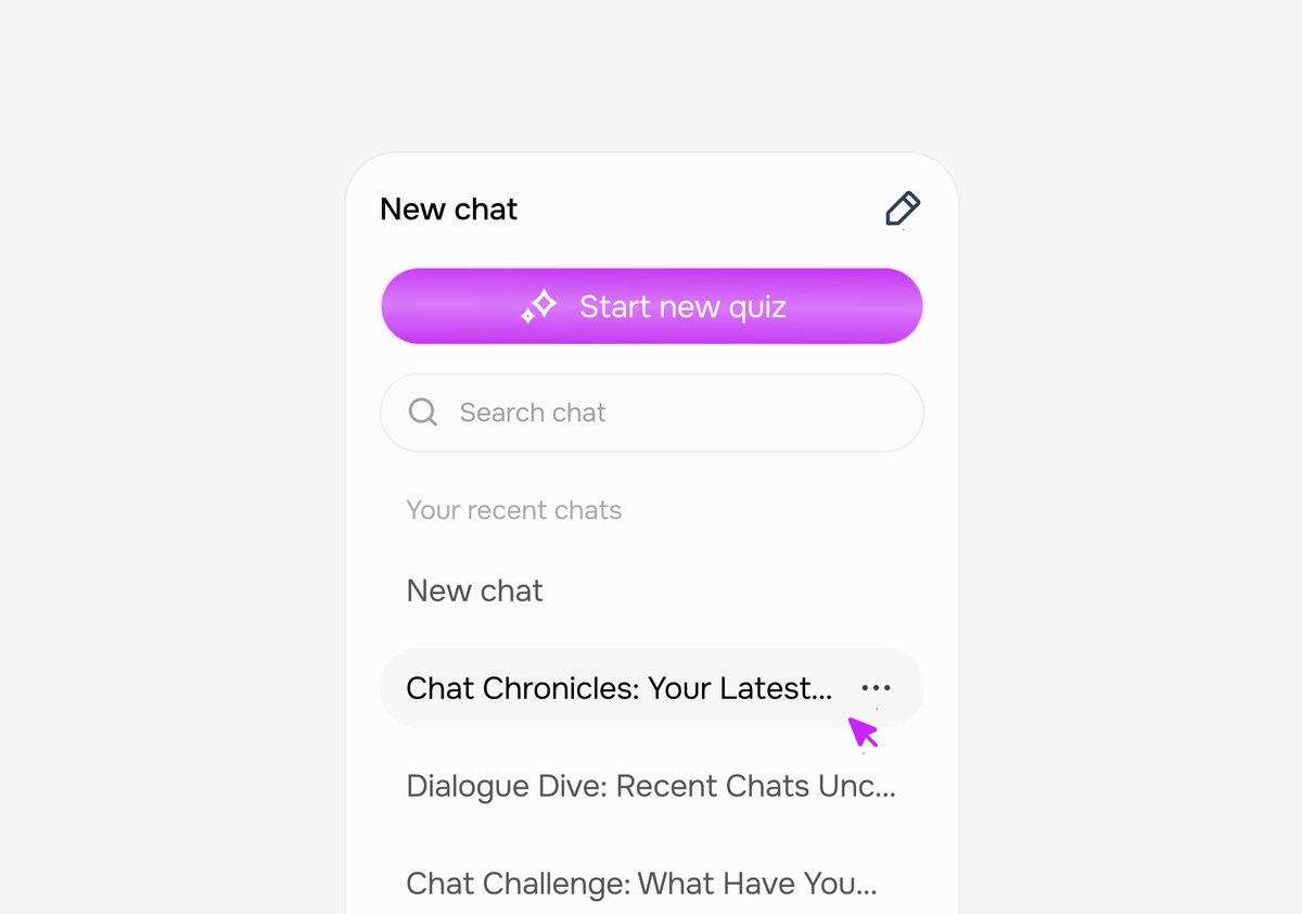 kemsdesigns's tweet image. Designed a quiz app that makes learning actually fun. Pick any topic, AI generates the questions, you level up ✨

Thoughts? Please don&apos;t skip and pass o 😭