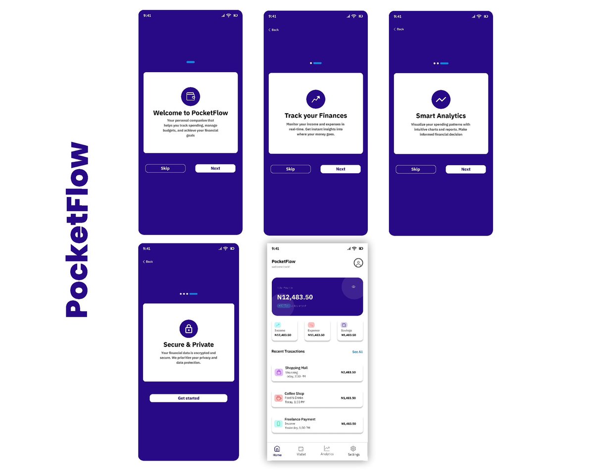 _Awecreative's tweet image. I introduce to you pocketFlow😁

Todays ui/ux challenge👇🏿

UI/UX Daily Task — “Minimalist Finance Dashboard (Mobile

Design a mobile dashboard screen for a personal finance app called “PocketFlow”.

#uiux #myjourney #uichallenge