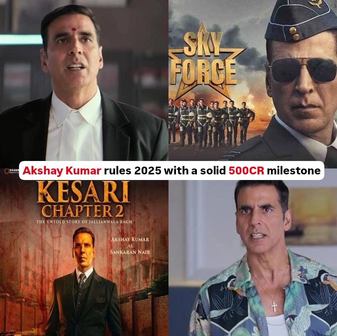 filmygyan's tweet image. #AkshayKumar hits the 500CR club, proving why he’s the box office king