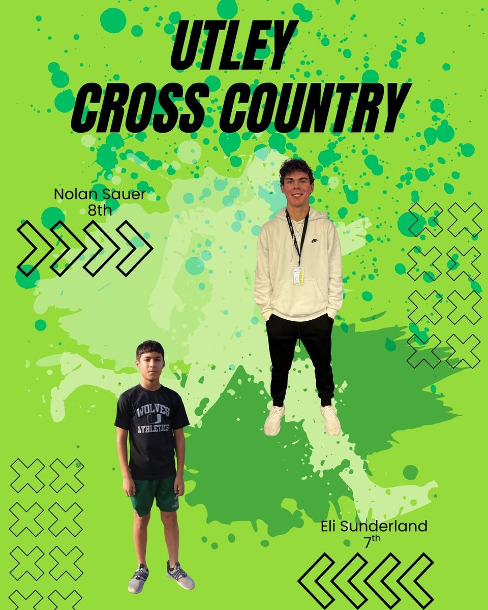 Congrats to our  Runners of  the  week. These  guys showed incredible effort, steady improvement, and a commitment to pushing the pace. They supported their teammates, brought strong energy, and represented what it means to run with the pack.

#UtleyXC
#RunWithThePack