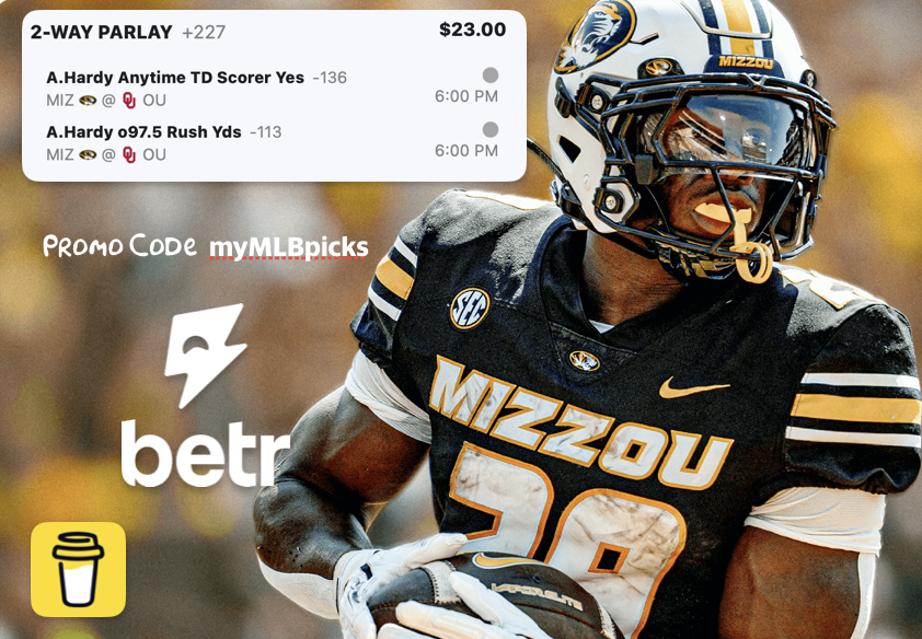 myMLB_Picks's tweet photo. 🔥HARDY IS ON FIRE - SGP +227
🧯Anytime TD -136
🧯o97.5 Rush YDs -113
Hit♥️for tail and see my research in the comment below⬇️
#MIZZ |#OUDNA |#CFB |#CheatSheet |#NCAAF |#GoodFor6 |#GoDucks | #CollegeGameDay |#BettingCommunity |#GamblingX |#Props https://t.co/f3xFjsjWxd