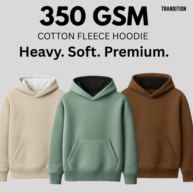 weartransition's tweet photo. Experience what real heavyweight feels like 🎯

350 GSM cotton fleece — dense, warm, premium.

Made for people who care about real quality.

Free Delivery | COD Available | Easy Returns &amp; Exchanges | Extra OFF on Prepaid