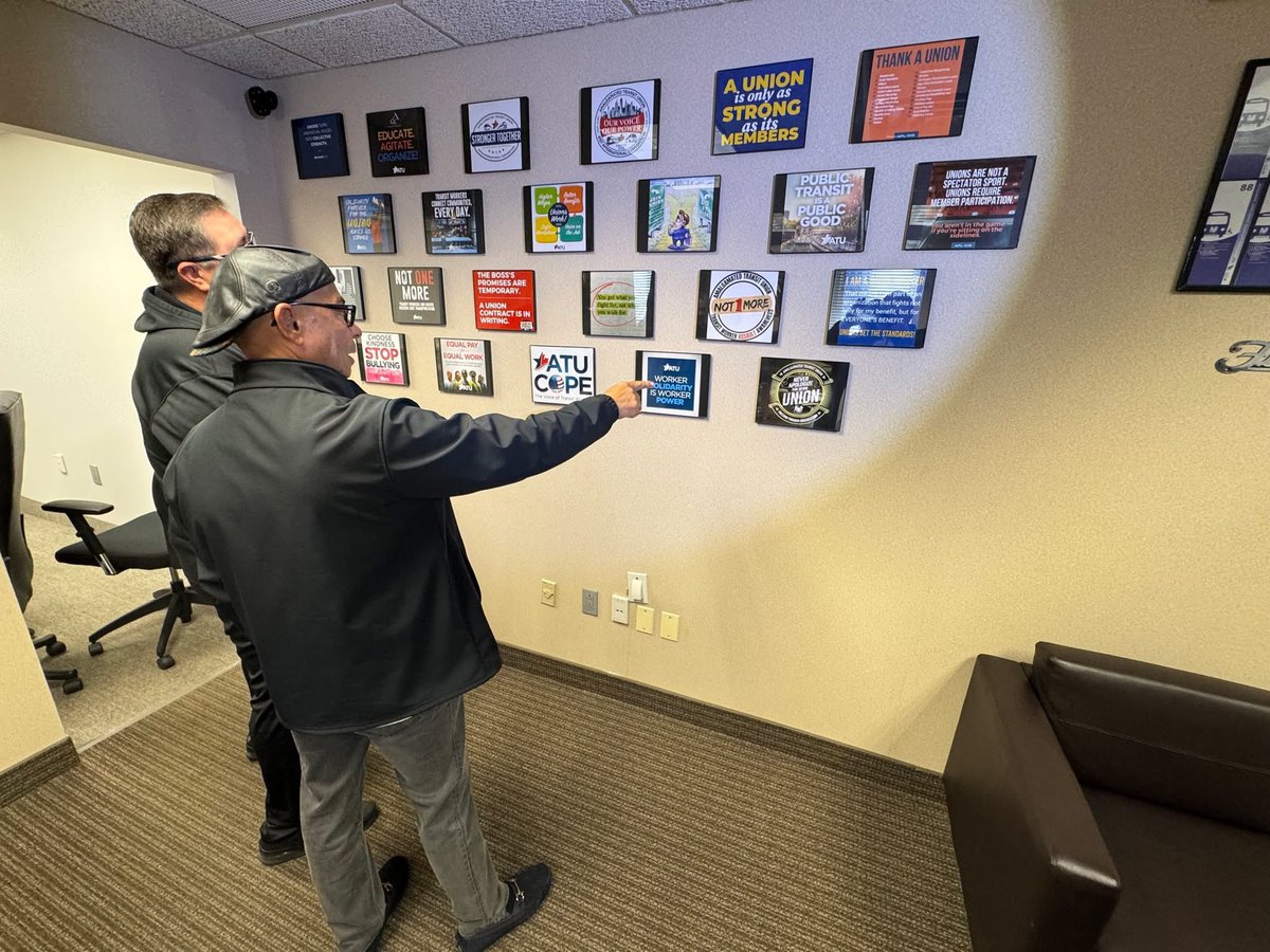 Yesterday, International President John Costa was in Union City, NJ, to visit our Local 820 with International Vice President Ray Greaves. Local President/Business Agent Pablo Gonzalez led Costa on a tour of the Local’s new offices. Afterwards Costa met with Gonzalez, the Local’s